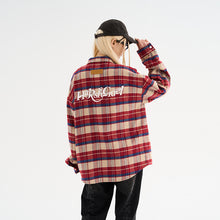 Load image into Gallery viewer, Flannel Logo Zipper Heavy Sweater
