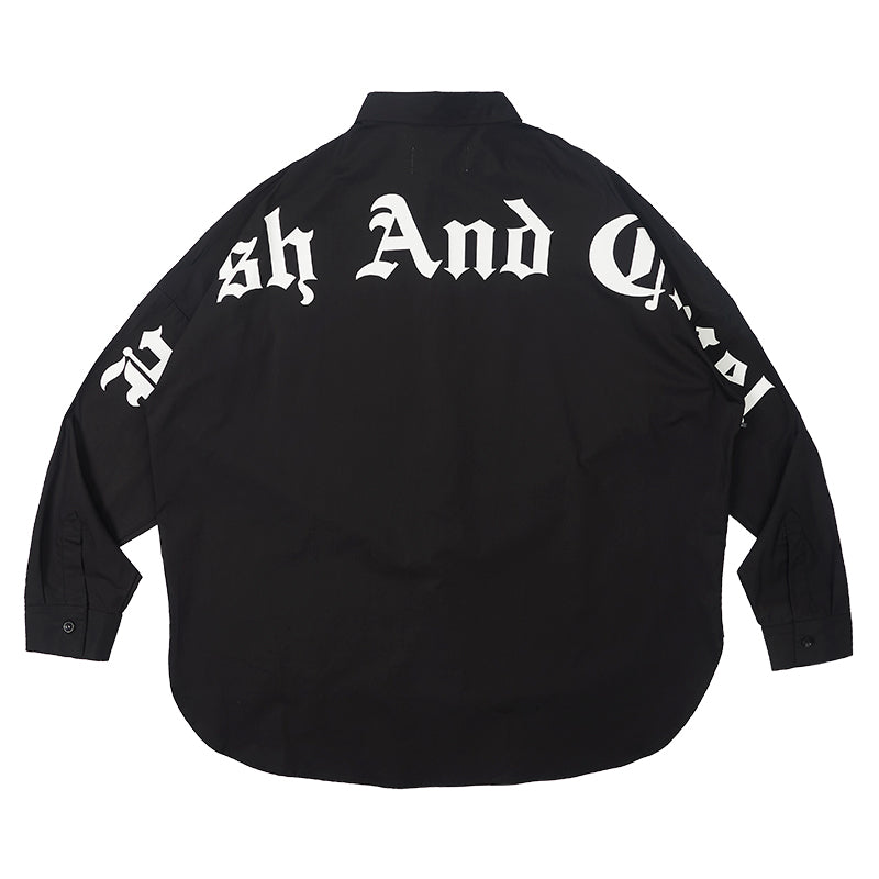 Gothic Logo Print L/S Shirt