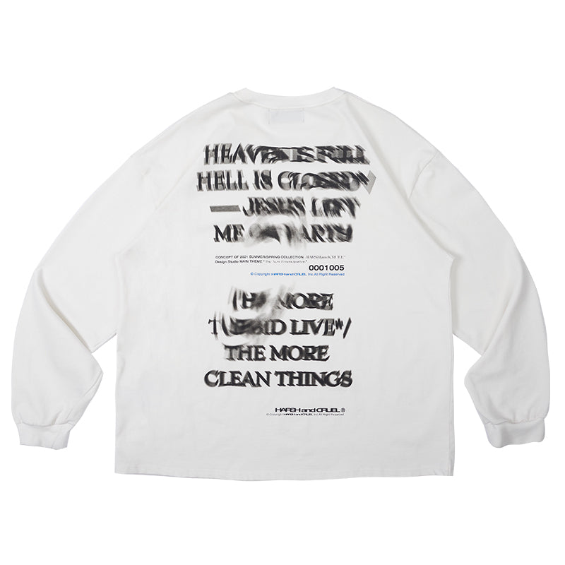 Twisted Print Logo L/S Tee