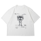 Broken Heart Print Industrial Tee