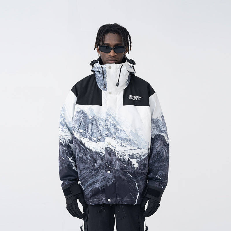 Mountain Printed Logo Jacket