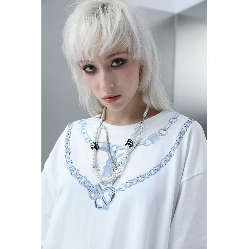 Printed Pika Chain Tee