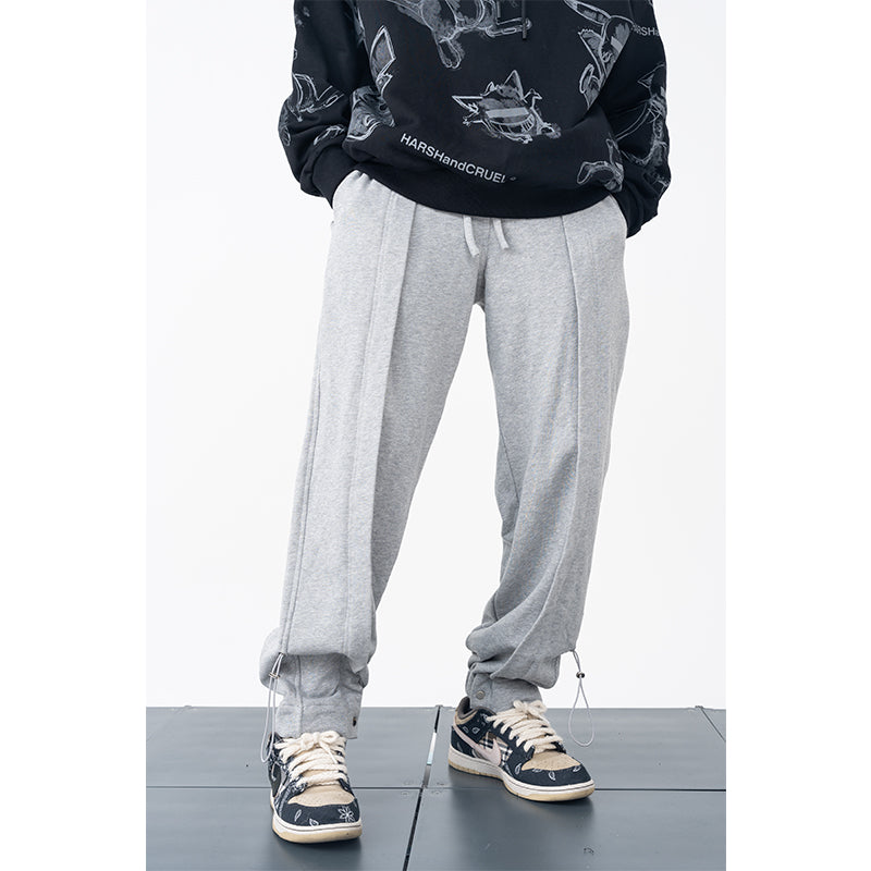 Pleated Adjustable Sweatpants
