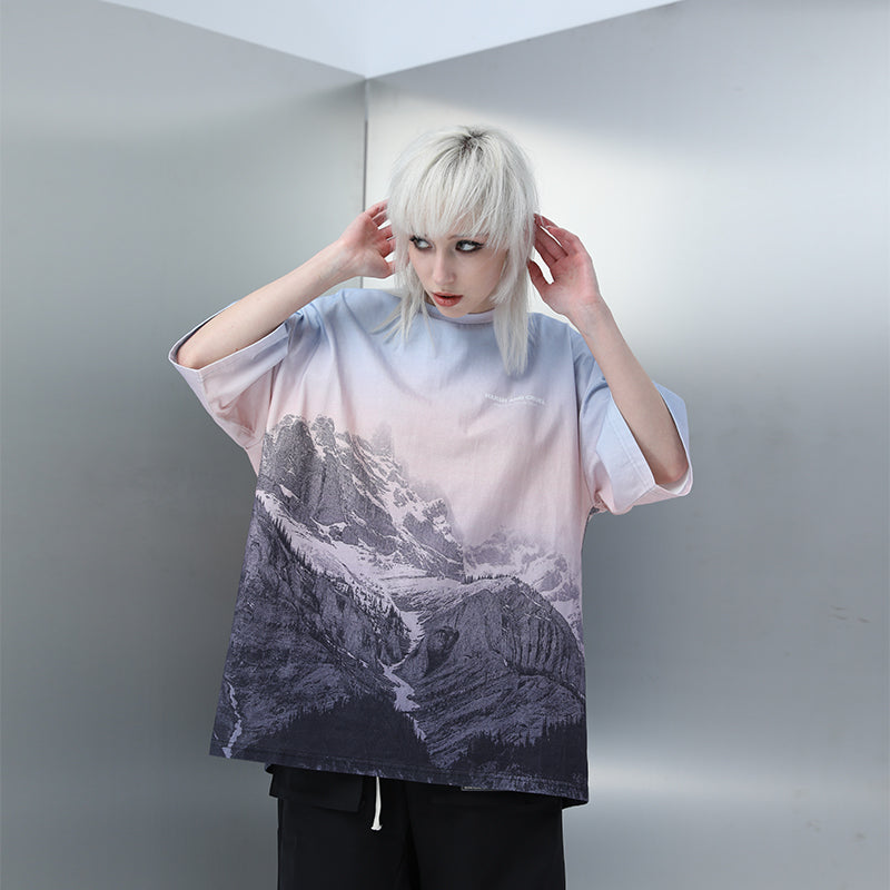 Mountain Landscape Logo Tee
