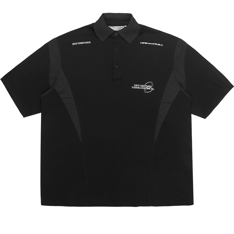 Metal Nylon Stitching Polo