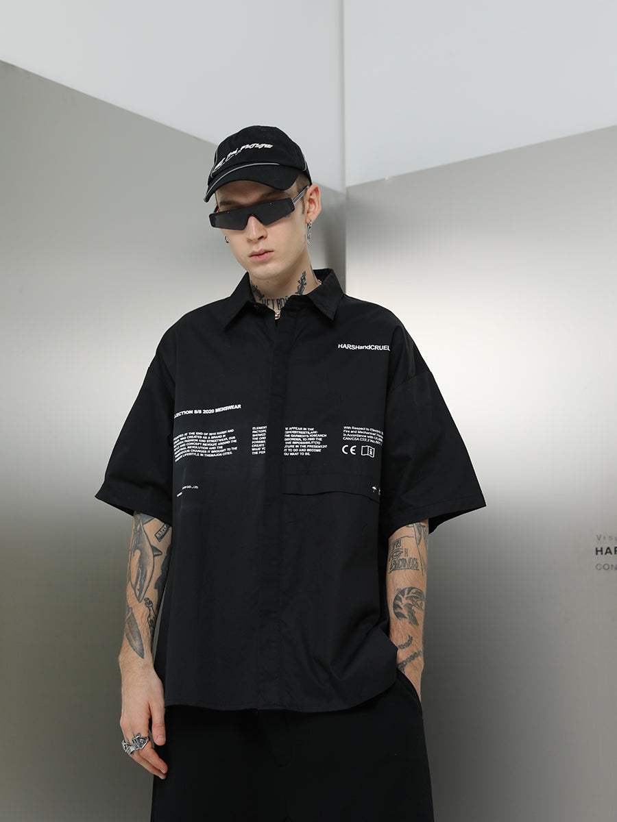 Industrial Button-Up Shirt – Harsh and Cruel