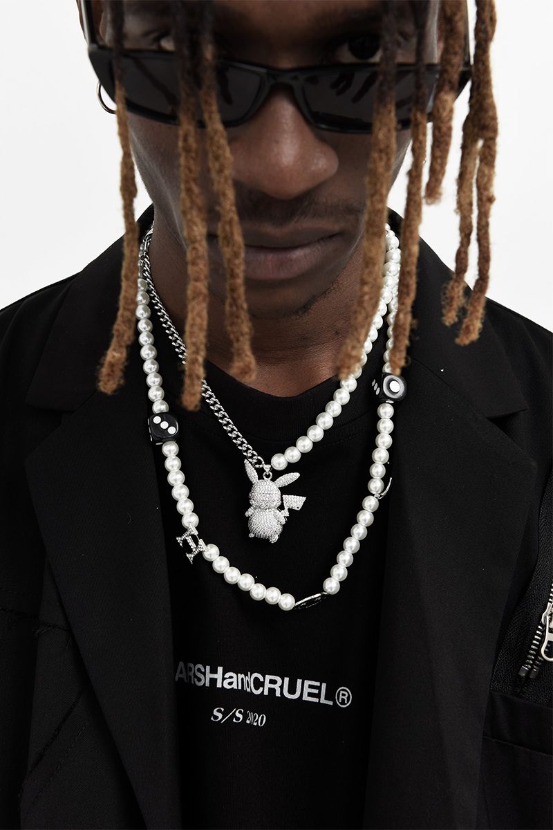 Silver Logo Pika Necklace