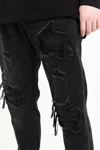 Load image into Gallery viewer, Distressed Moto Denim
