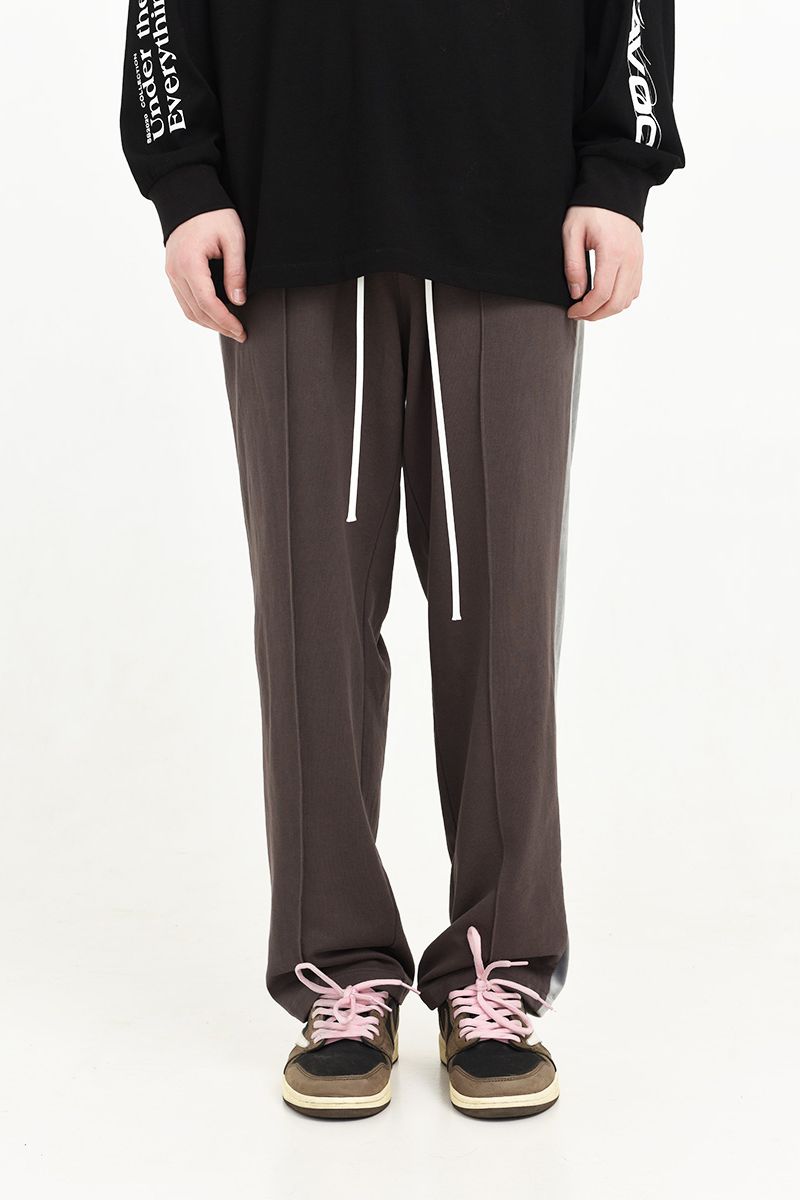 Straight velvet trousers