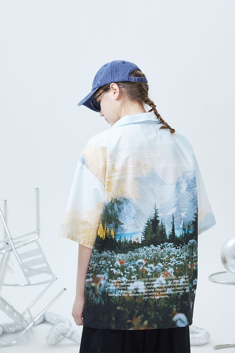 Logo Landscape Cuban Shirt