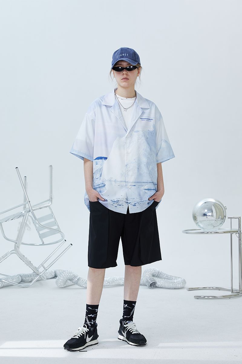 Antarctic Printed Cuban Shirt