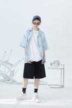 Large Pockets Loose Shorts