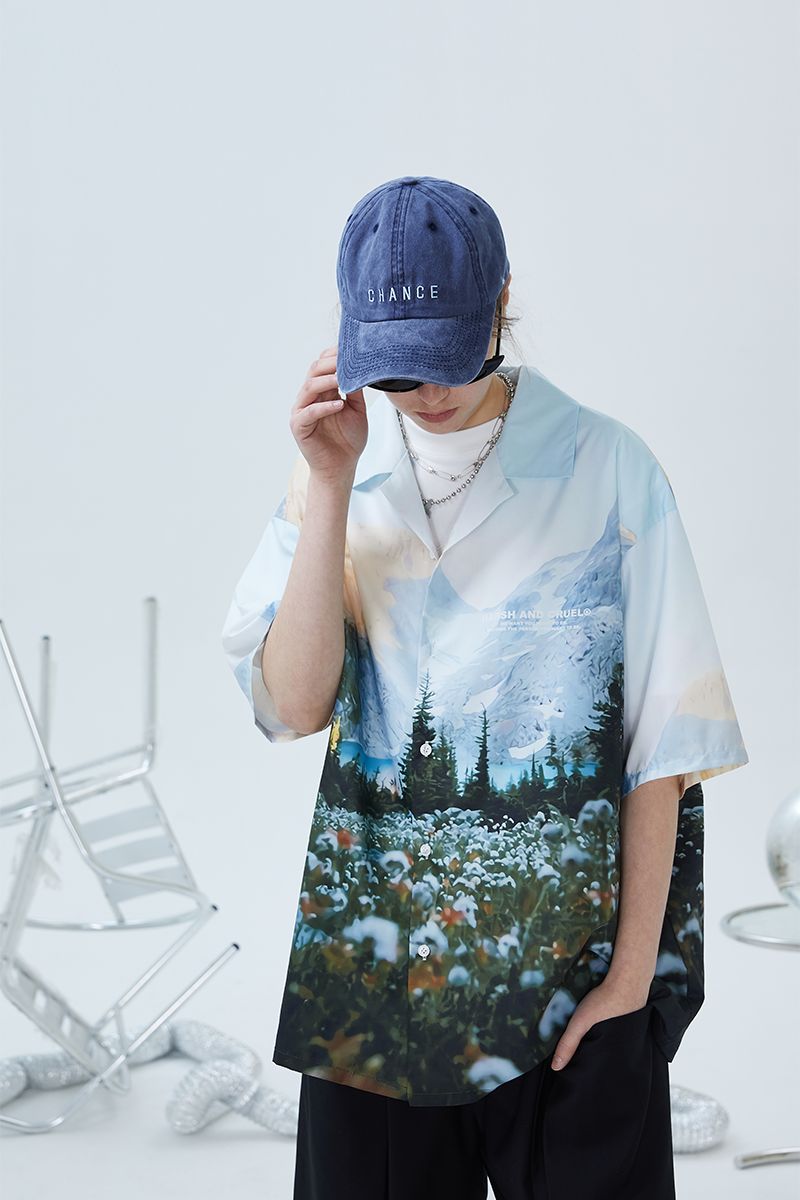 Logo Landscape Cuban Shirt