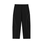 Deconstructed Asymmetric Nylon Pants