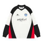 Retro Stitching Two Pieces L/S Jersey