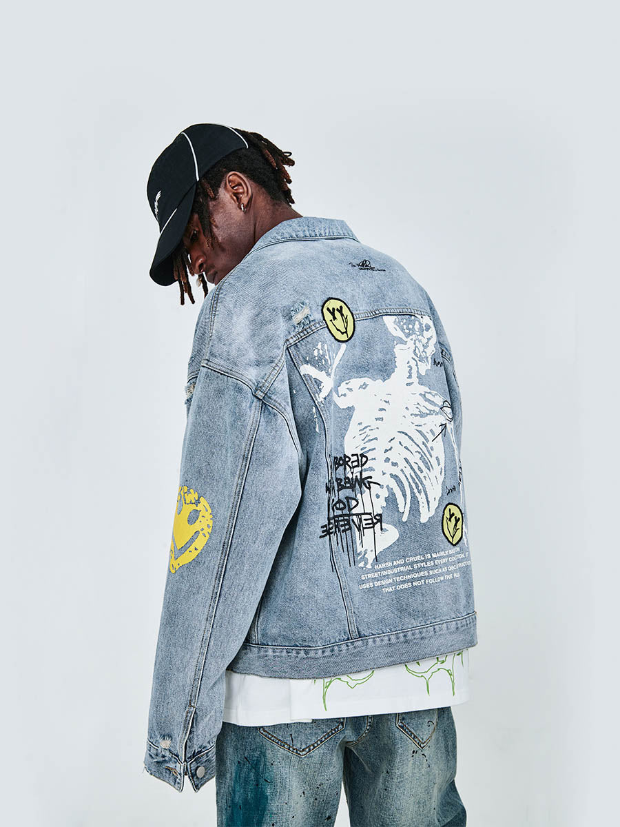 Graffiti Denim Jacket