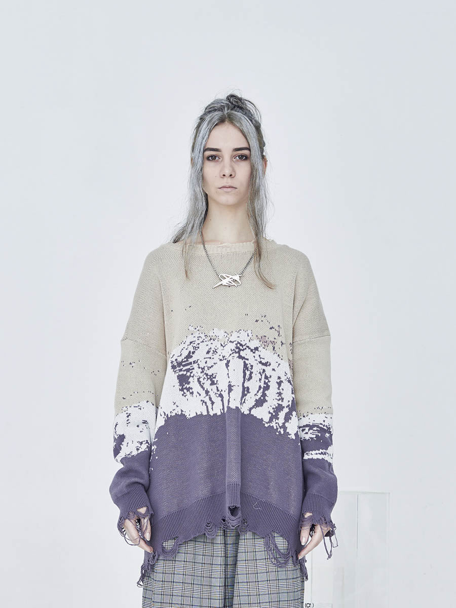 Snow Mountain Ripped Sweater