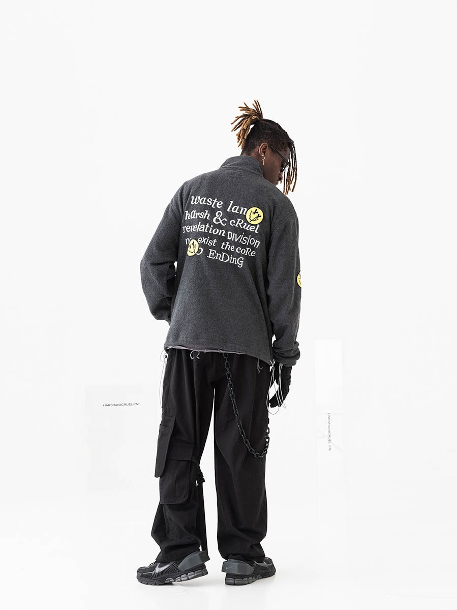Graffiti Embroidered Fleece