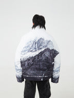 Mountain Printed Down Jacket