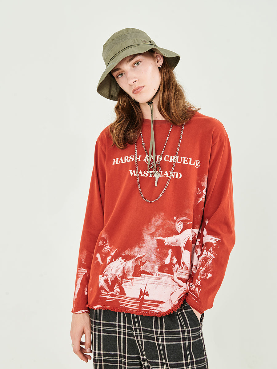 Vintage Deconstruction Long Sleeve Tee