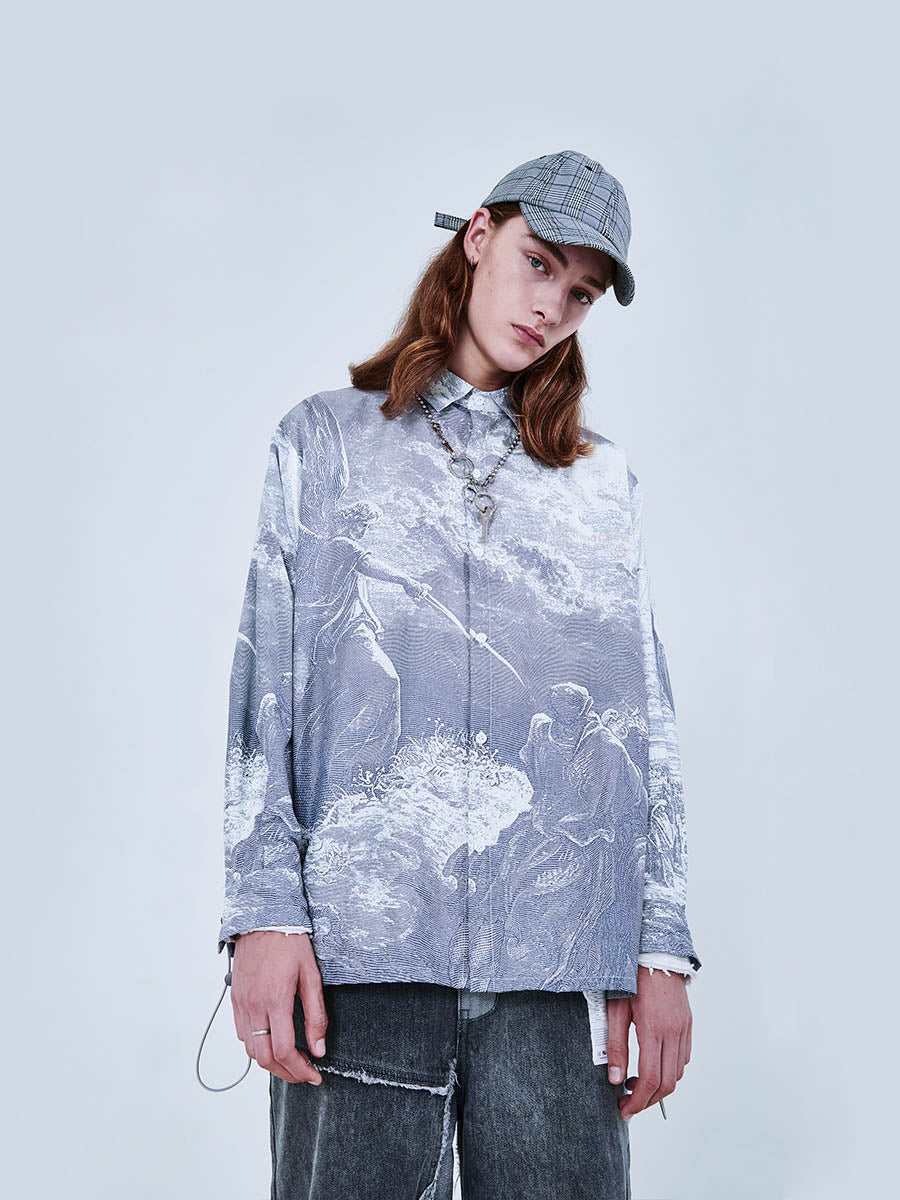 Angel Appearing Long Sleeve Shirt