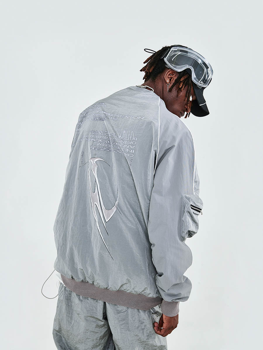 Irregular 3M Zipper Jacket