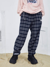 Load image into Gallery viewer, Retro Navy Checkered Trousers
