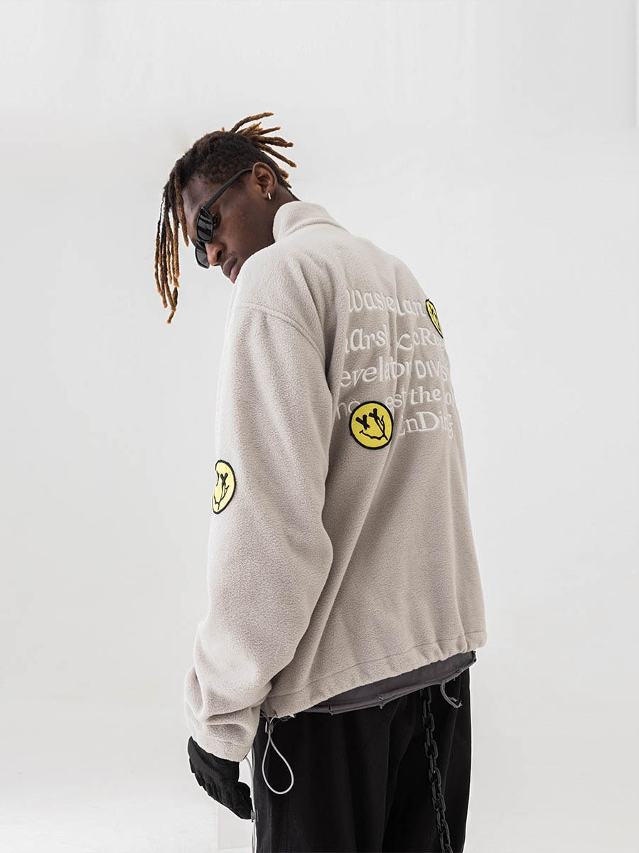 Graffiti Embroidered Fleece
