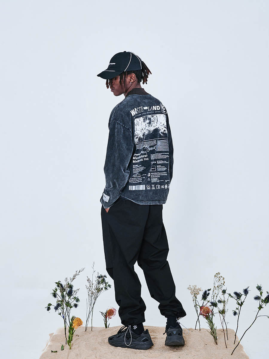 Washed Logo Long Sleeve Tee