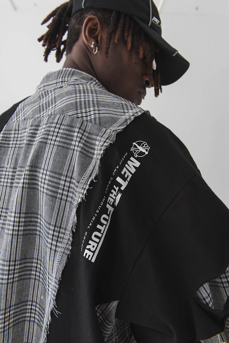 Irregular Plaid Shirt