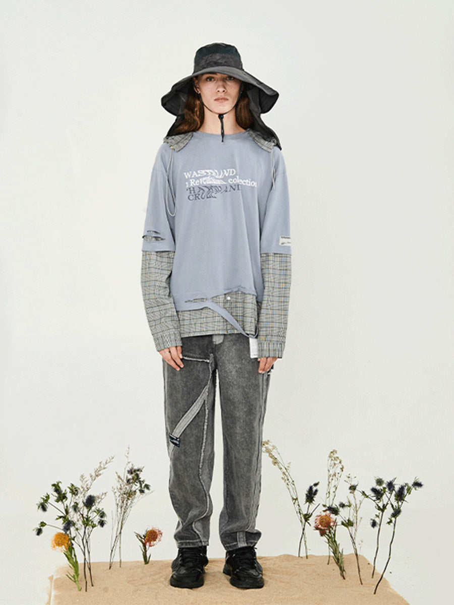 Stitched Shirt Sweater
