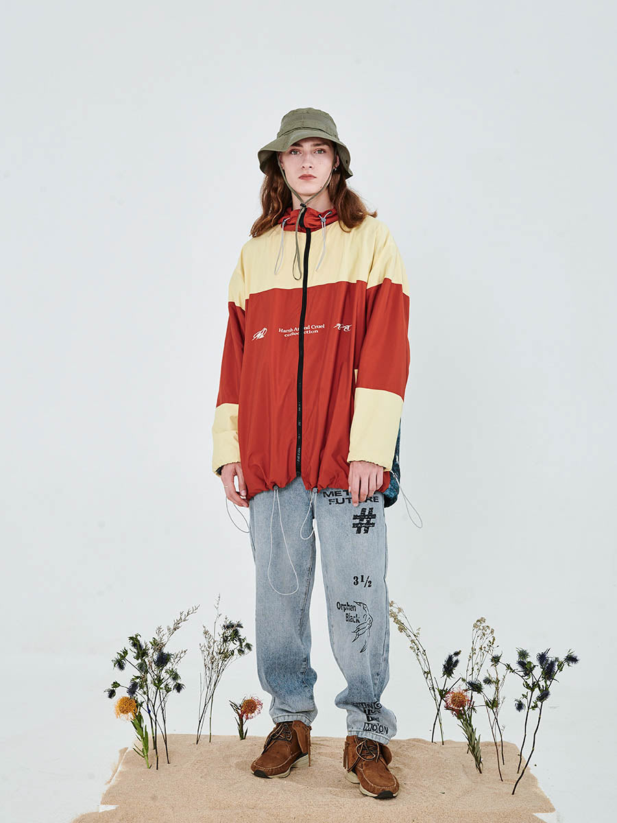 Stars Print Windbreaker