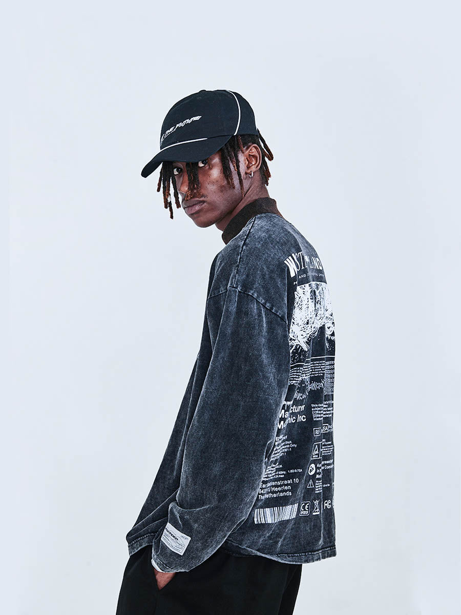 Washed Logo Long Sleeve Tee