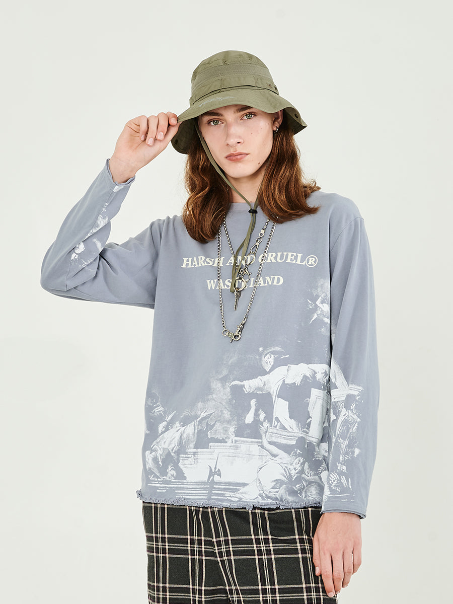 Vintage Deconstruction Long Sleeve Tee