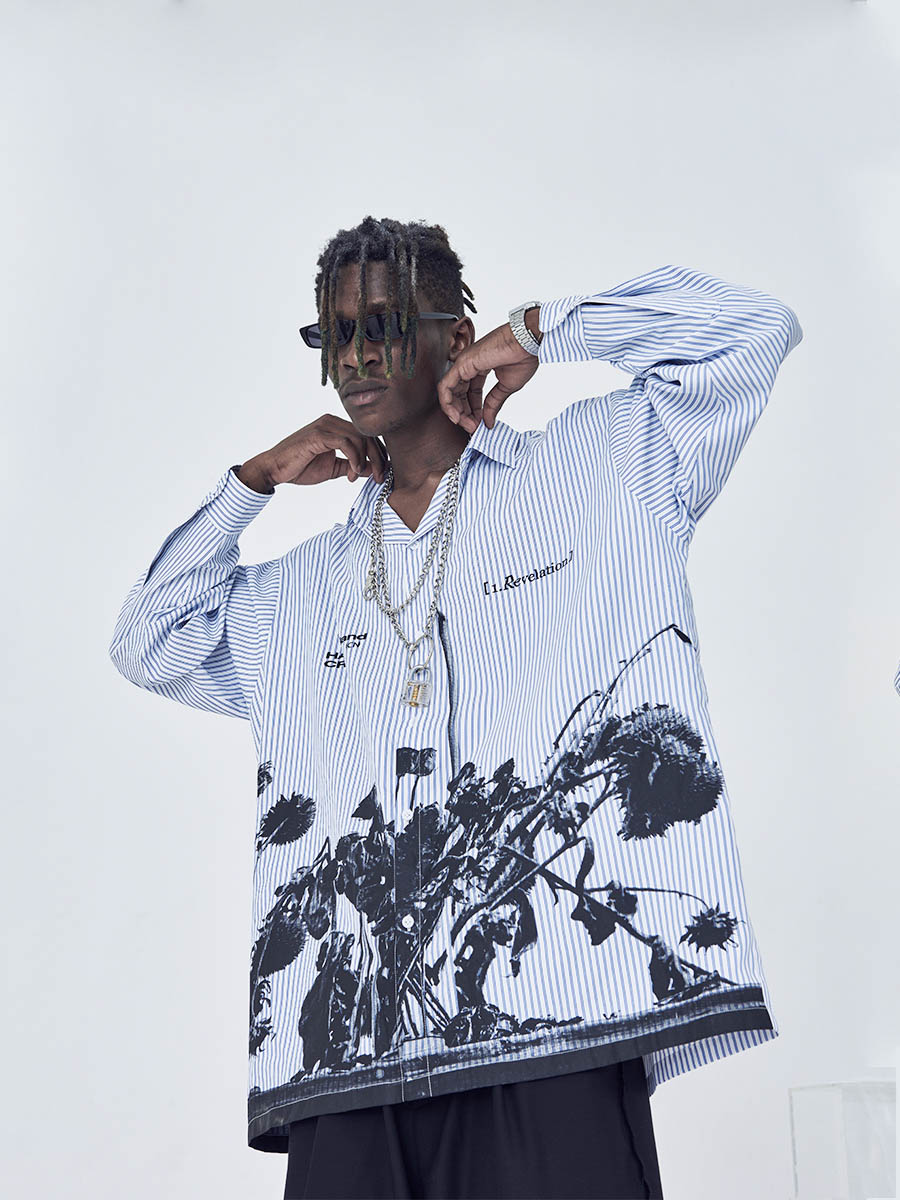 Revelations Striped Long Sleeve Shirt