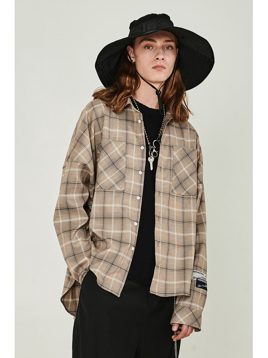 Vintage Plaid Long Sleeve Shirt