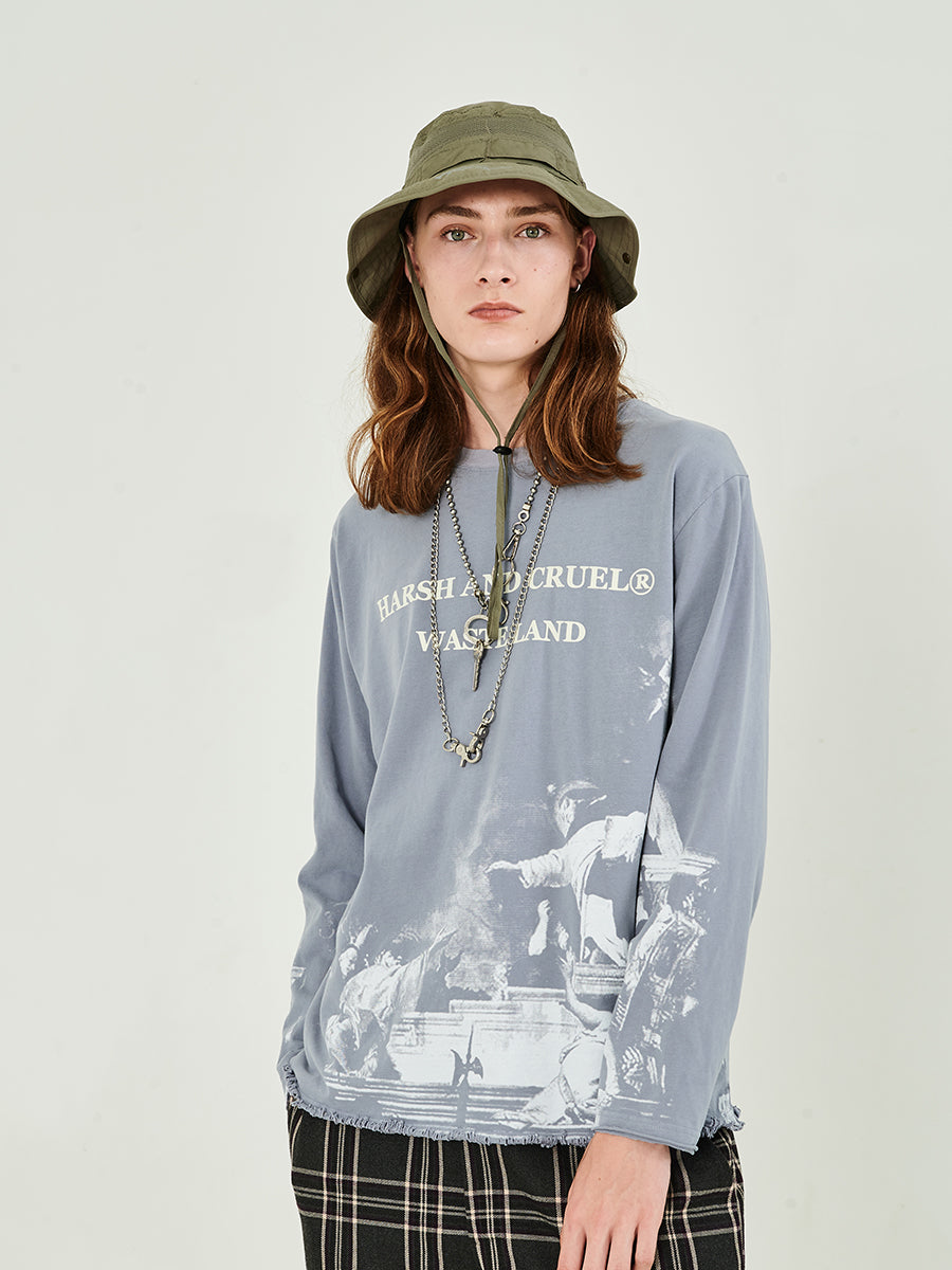 Vintage Deconstruction Long Sleeve Tee