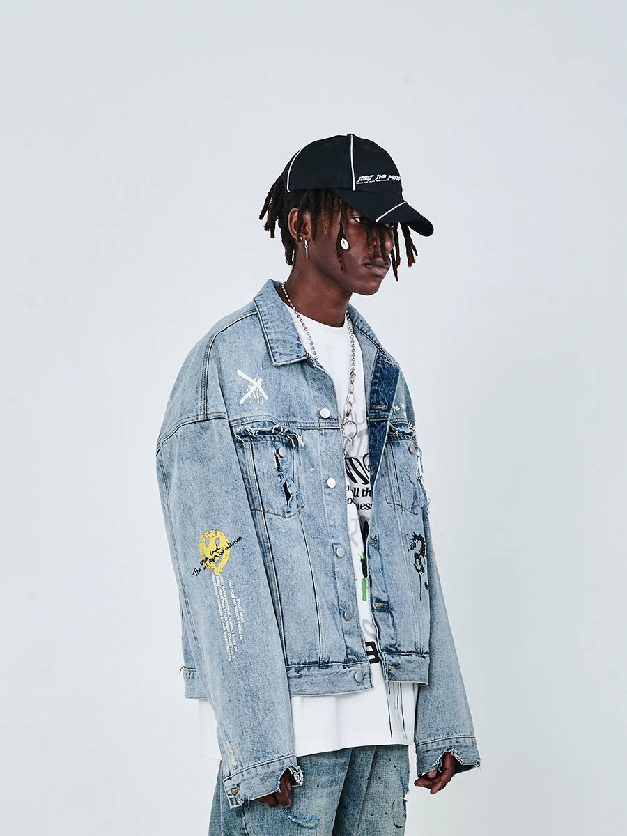 Hoodie/ denim jacket – Reimaginedcustomdesigns