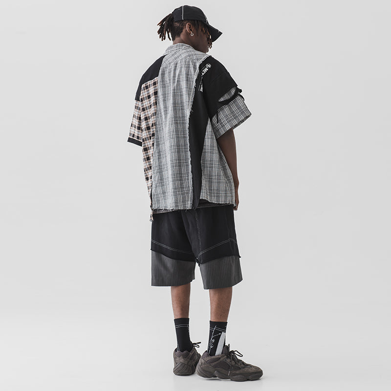 Irregular Plaid Shirt