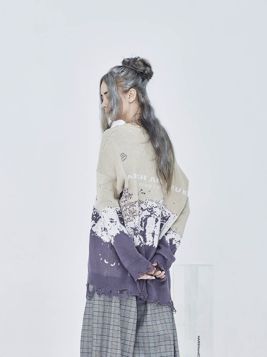 Snow Mountain Ripped Sweater