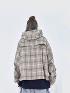 PVC Pocket Plaid Jacket