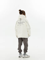 Reflective Strip Hooded Down Jacket