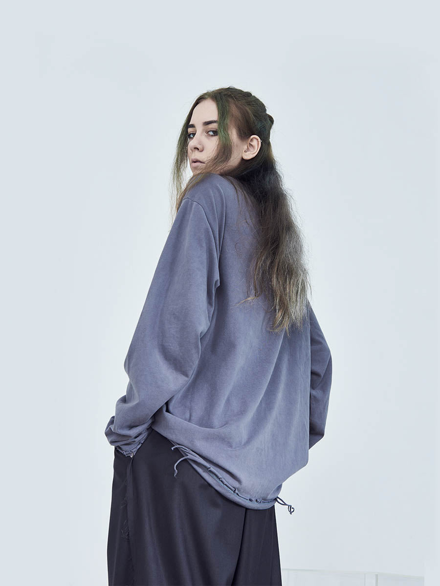 Irregular Waste Land Long Sleeve Tee