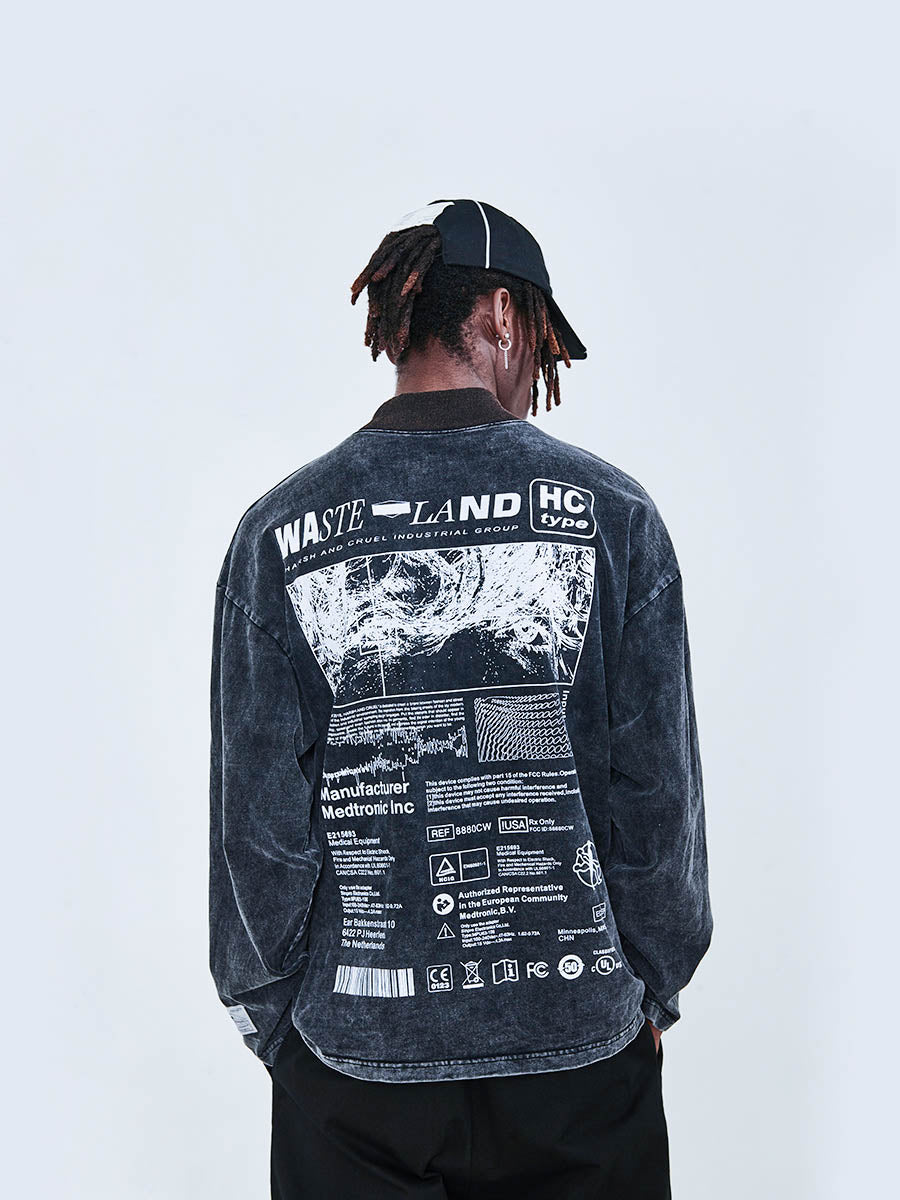 Washed Logo Long Sleeve Tee