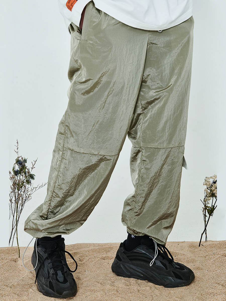 Nylon Logo Pants