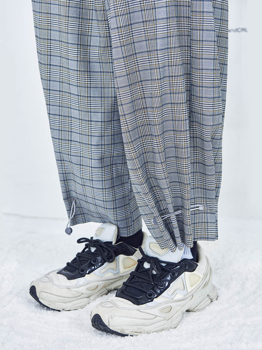 Adjustable Plaid Pants