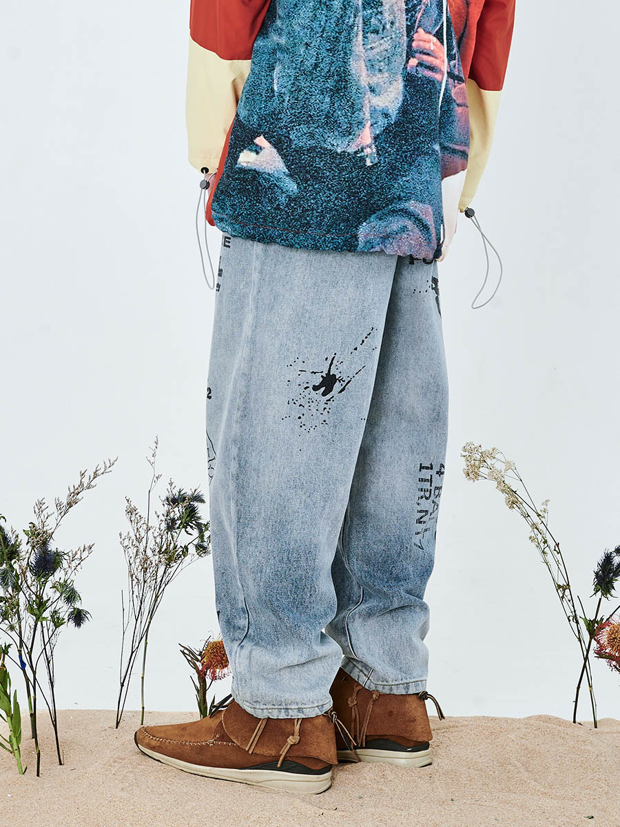 Graffiti Loose Denim