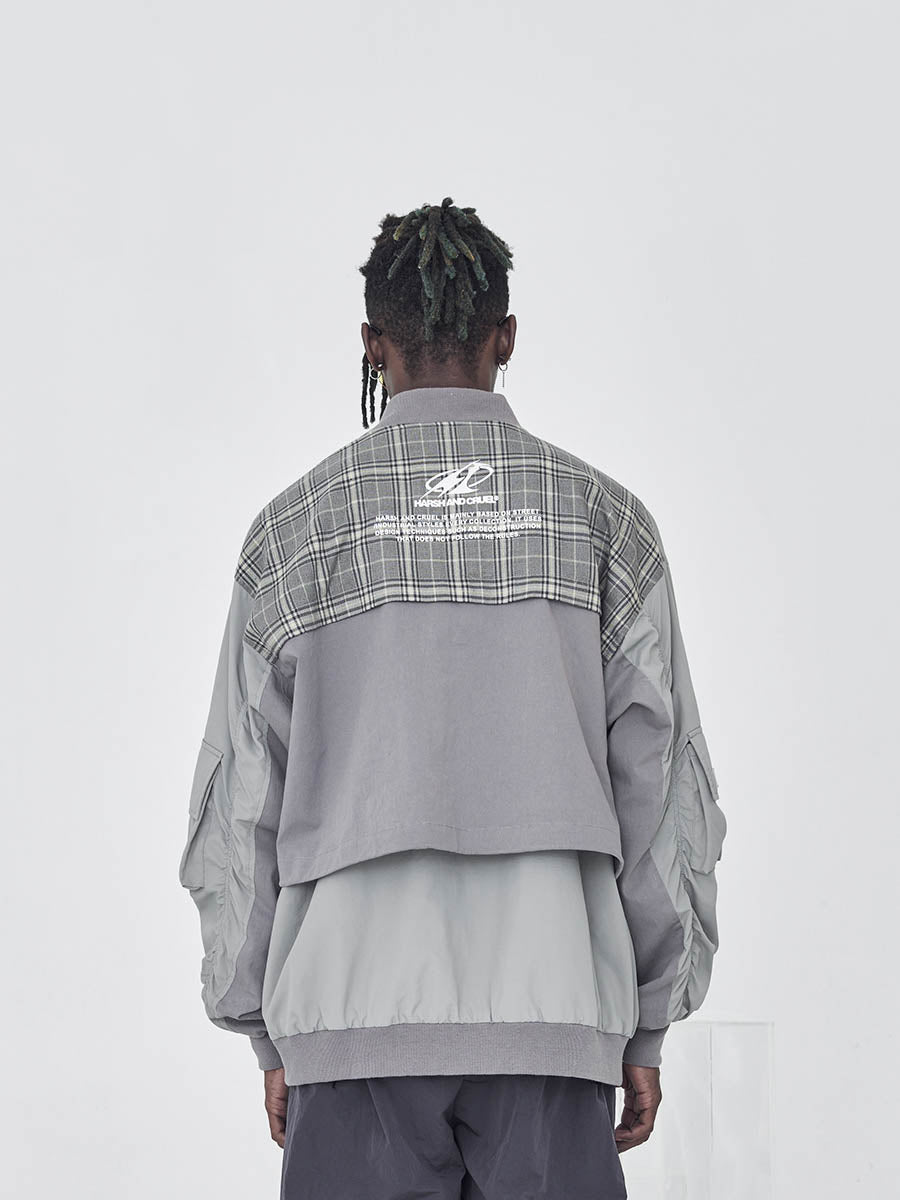 Plaid Irregular Jacket