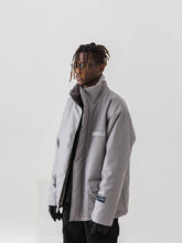 Load image into Gallery viewer, High Collar Leather Down Jacket
