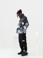 Emergency Alert Printed Down Jacket